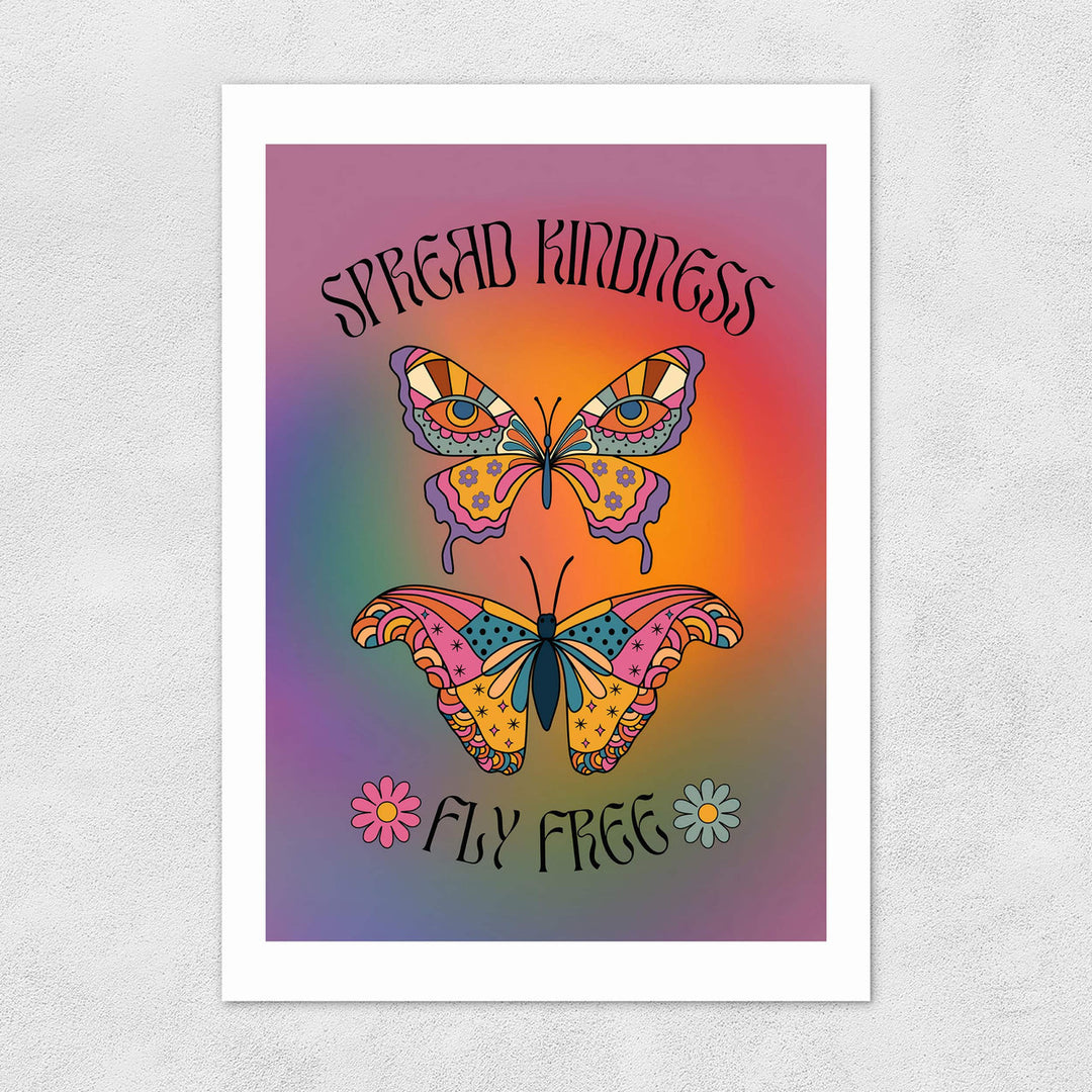 East End Prints Greetings Card - Spread Kindness Fly Free by Mother & Sun Studio