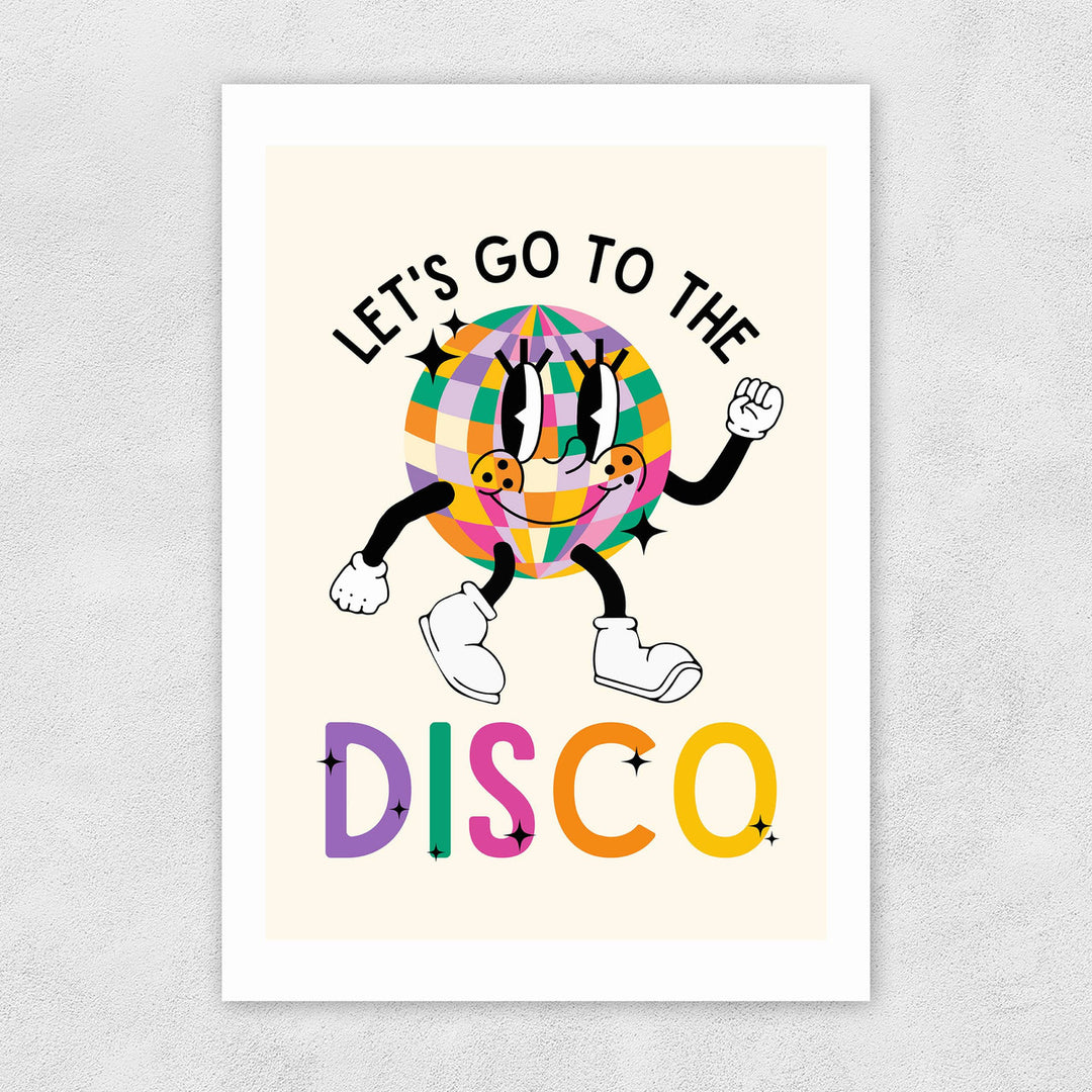 East End Prints Greeting Card - Let's Go To The Disco By Mother & Sun Studio