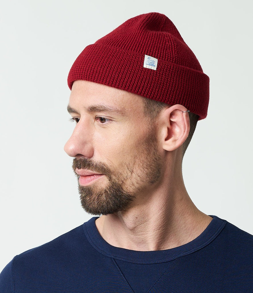 Merz B. Schwanen Merino Watch Cap - Chilli