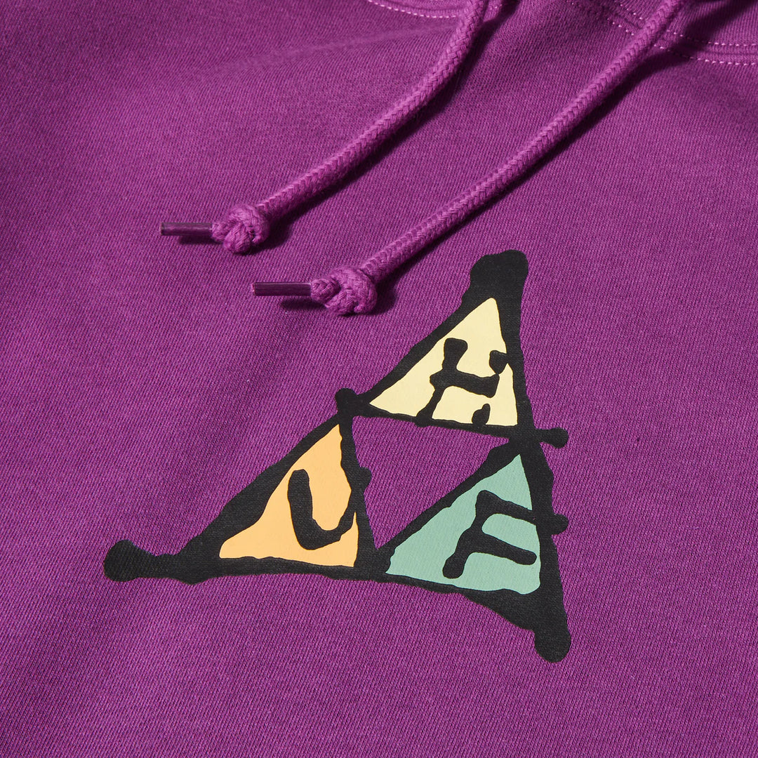 HUF No-Fi Triple Triangle P/O Hoodie - Grape