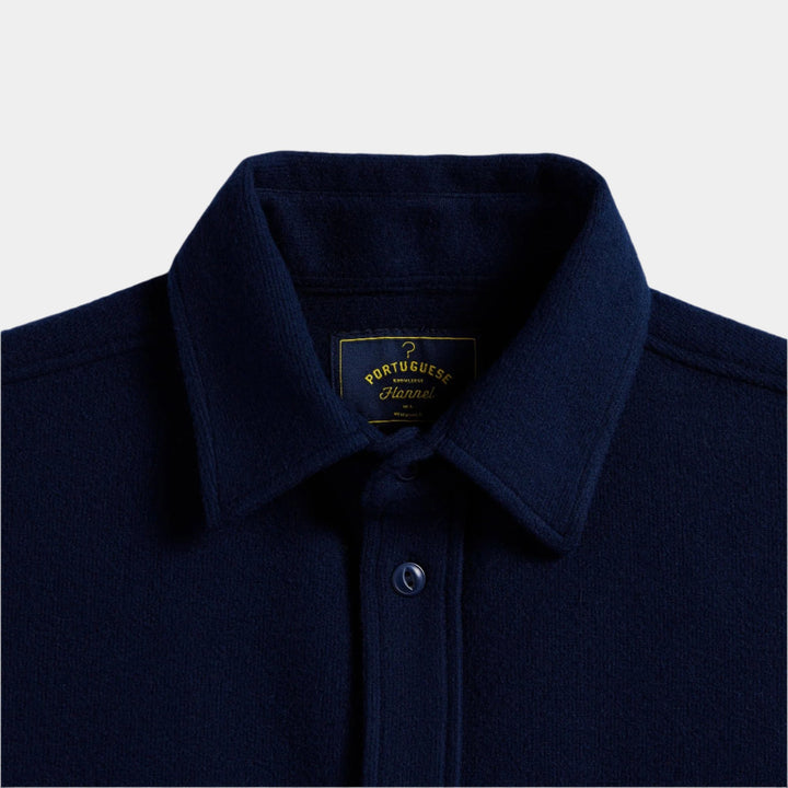 Portuguese Flannel Origem Popover Shirt - Navy