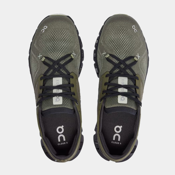 On Running Cloud X 3 Trainers - Olive/Reseda