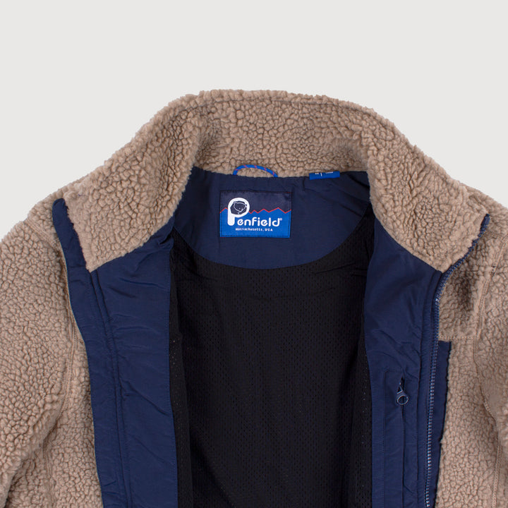 Penfield Washed Fleece Funnel Jacket - Chinchilla