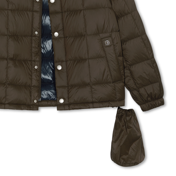 Polar Skate Co. Lightweight Puffer Jacket - Brown