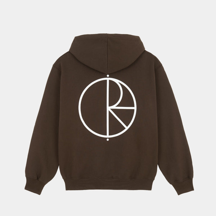 Polar Skate Co. Dave Stroke Logo Hoodie - Chocolate