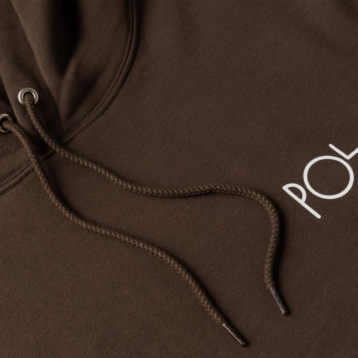 Polar Skate Co. Dave Stroke Logo Hoodie - Chocolate