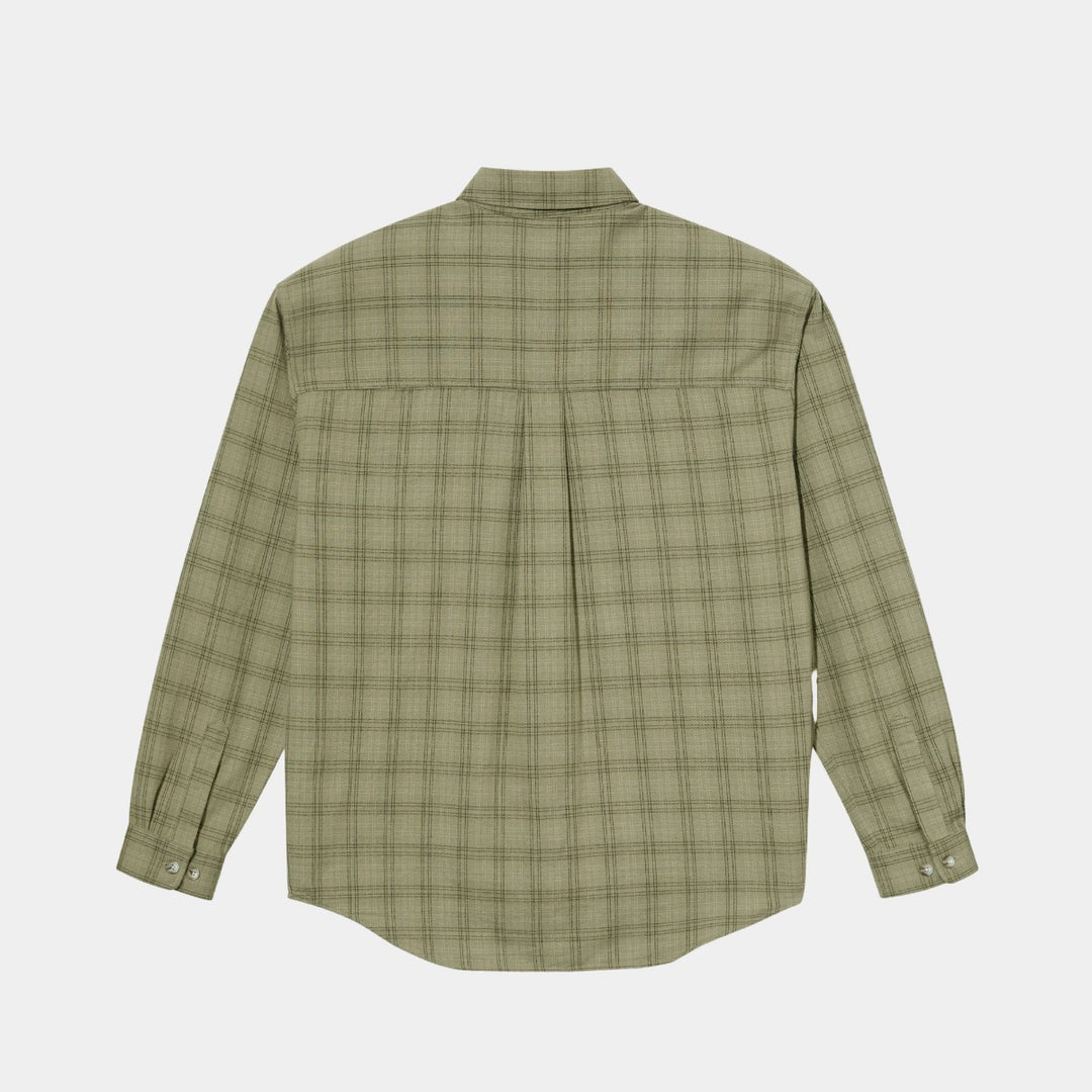 Polar Skate Co. Mitchel LS Shirt - Green/Beige