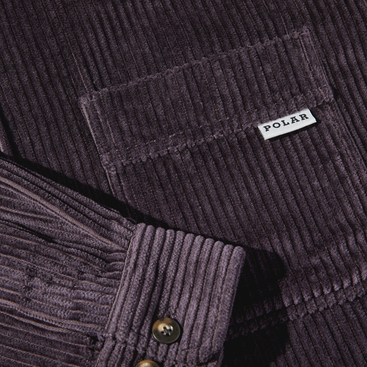 Polar Skate Co. Cord Shirt - Dark Violet