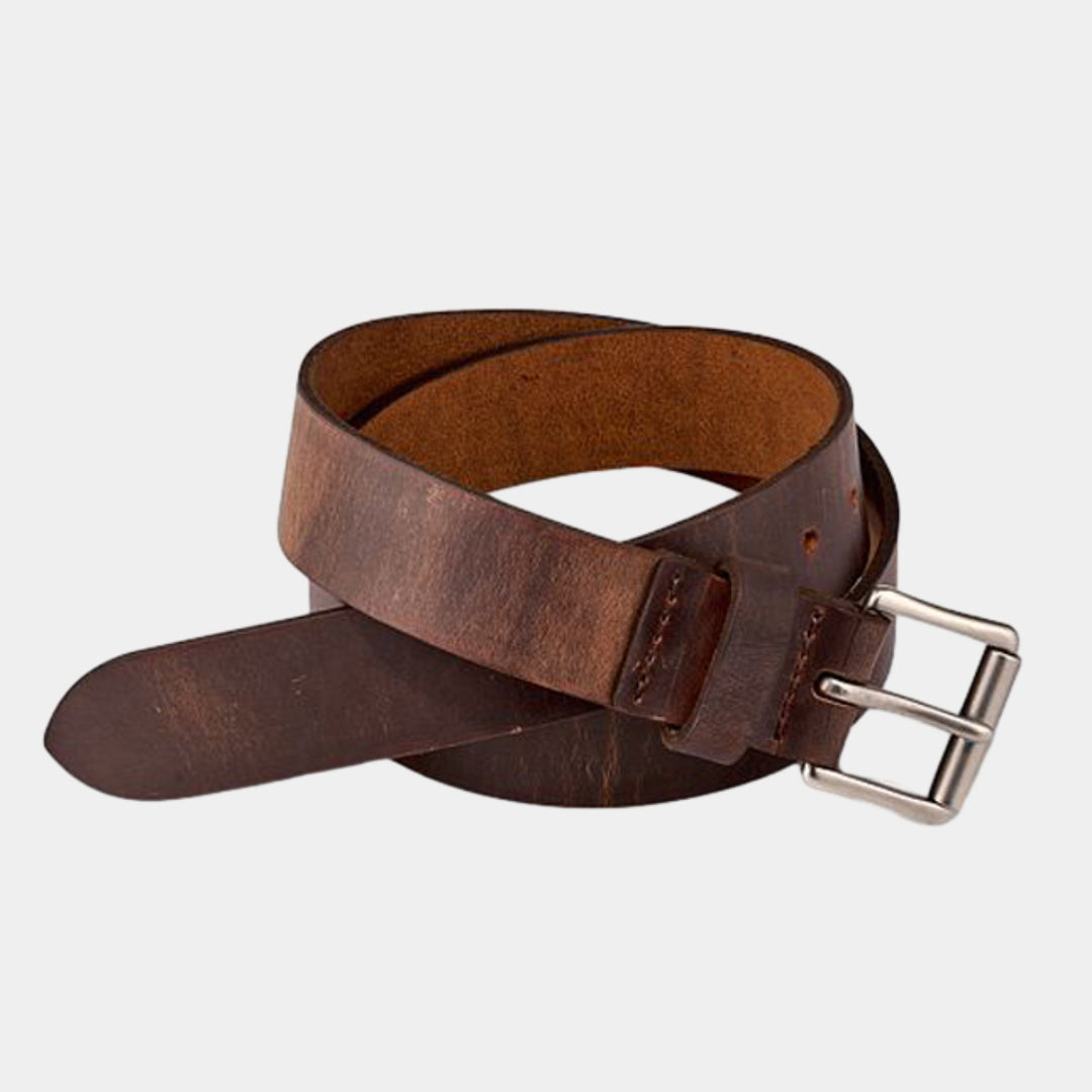 Red Wing Roller Buckle Leather Belt - Copper Rough & Tough