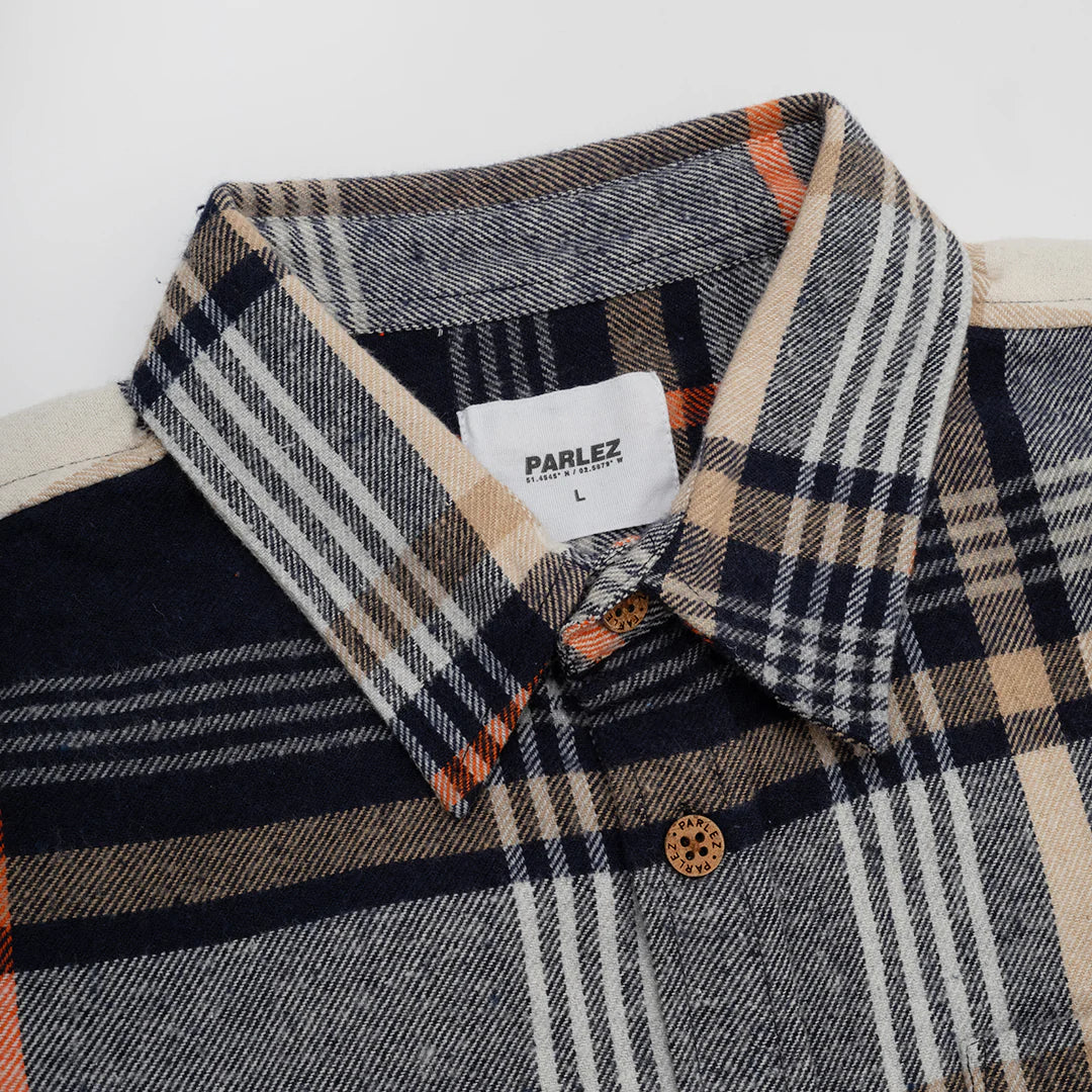 Parlez Rotan Check Shirt - Navy