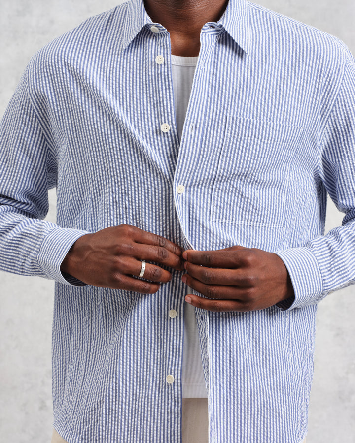 Wax London Rove Shirt - Blue