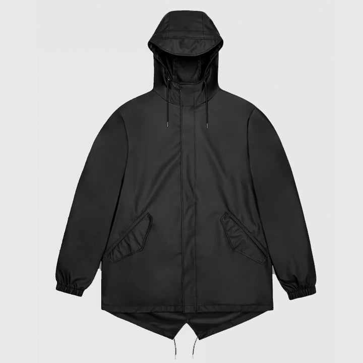 Rains Fishtail Jacket - Black