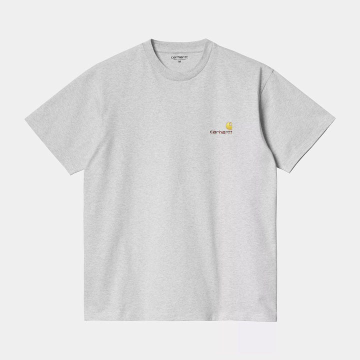 Carhartt WIP American Script T-Shirt - Ash Heather