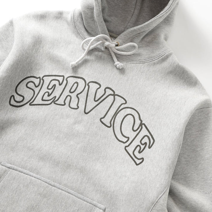 Service Works Service Arch Logo Hoodie - Marl Grey