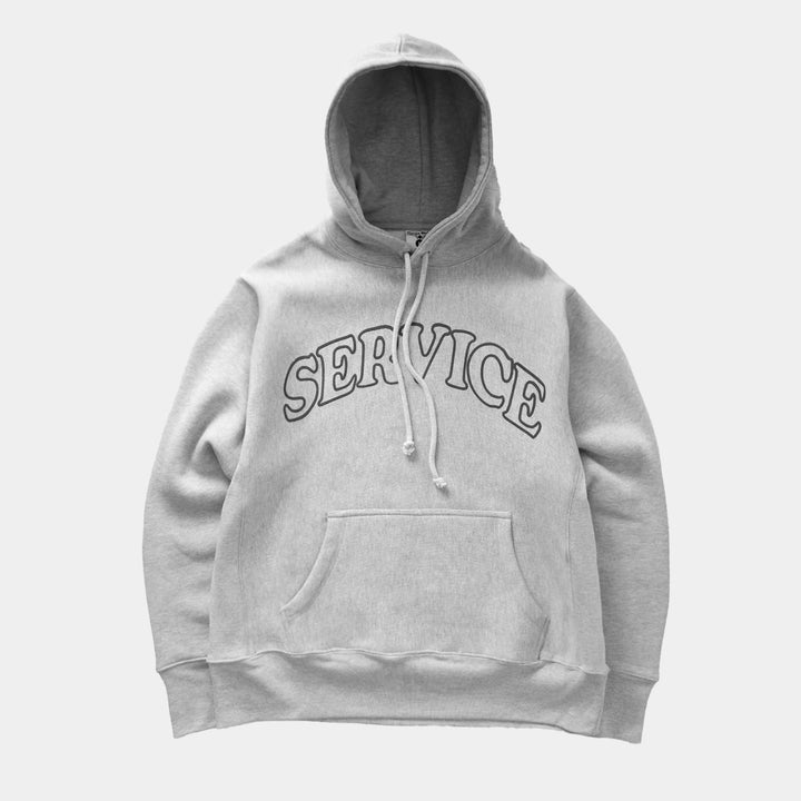 Service Works Service Arch Logo Hoodie - Marl Grey