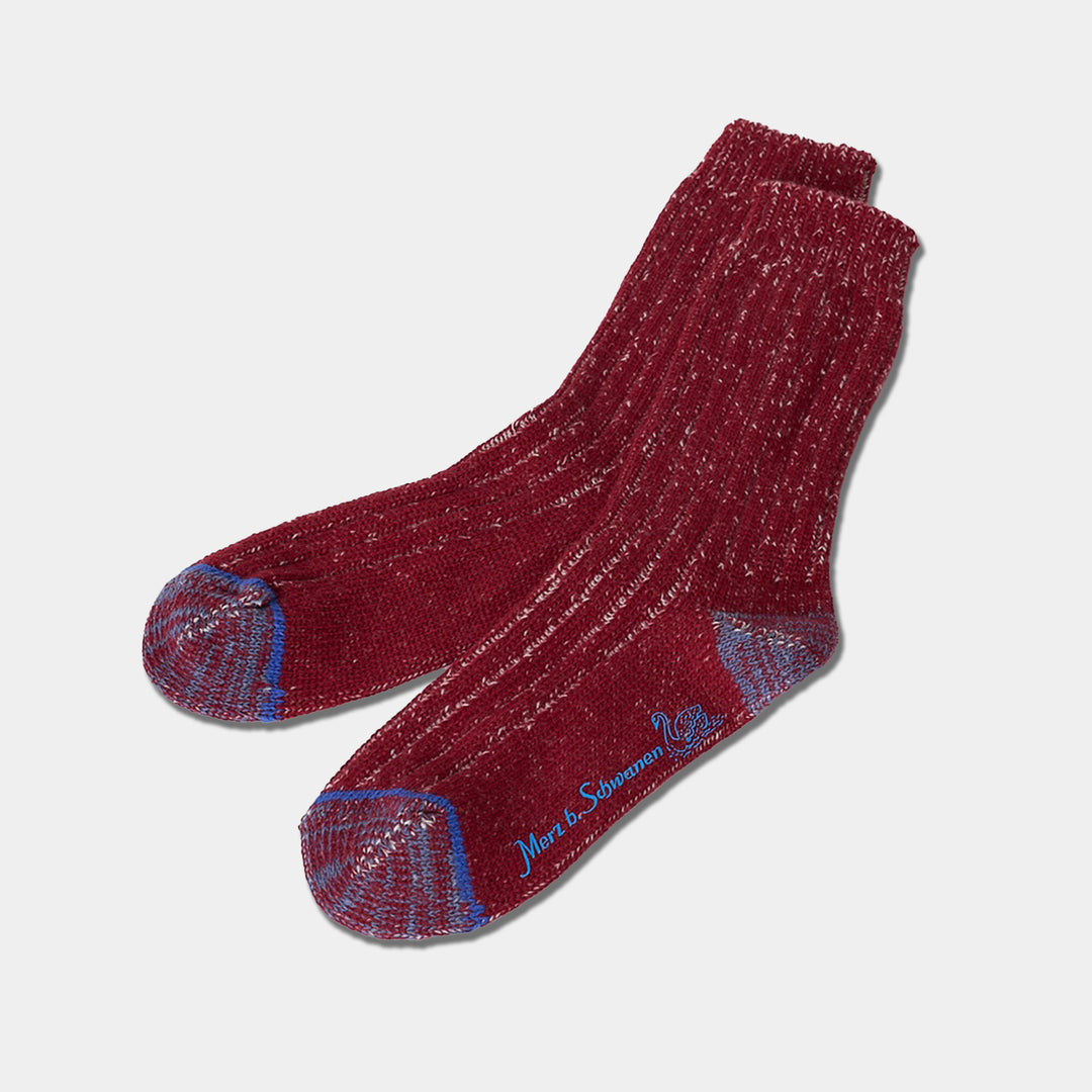 Merz B. Schwanen Socks - Red/Nature