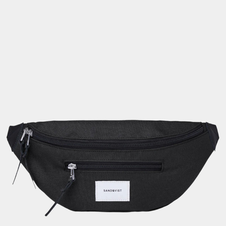 Sandqvist Aste Bag - Black with Black Leather