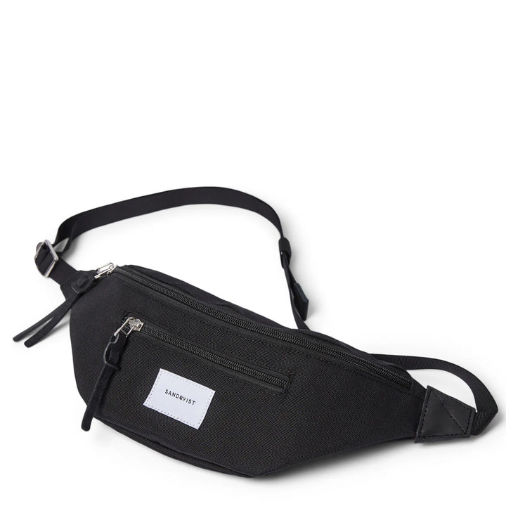 Sandqvist Aste Bag - Black with Black Leather