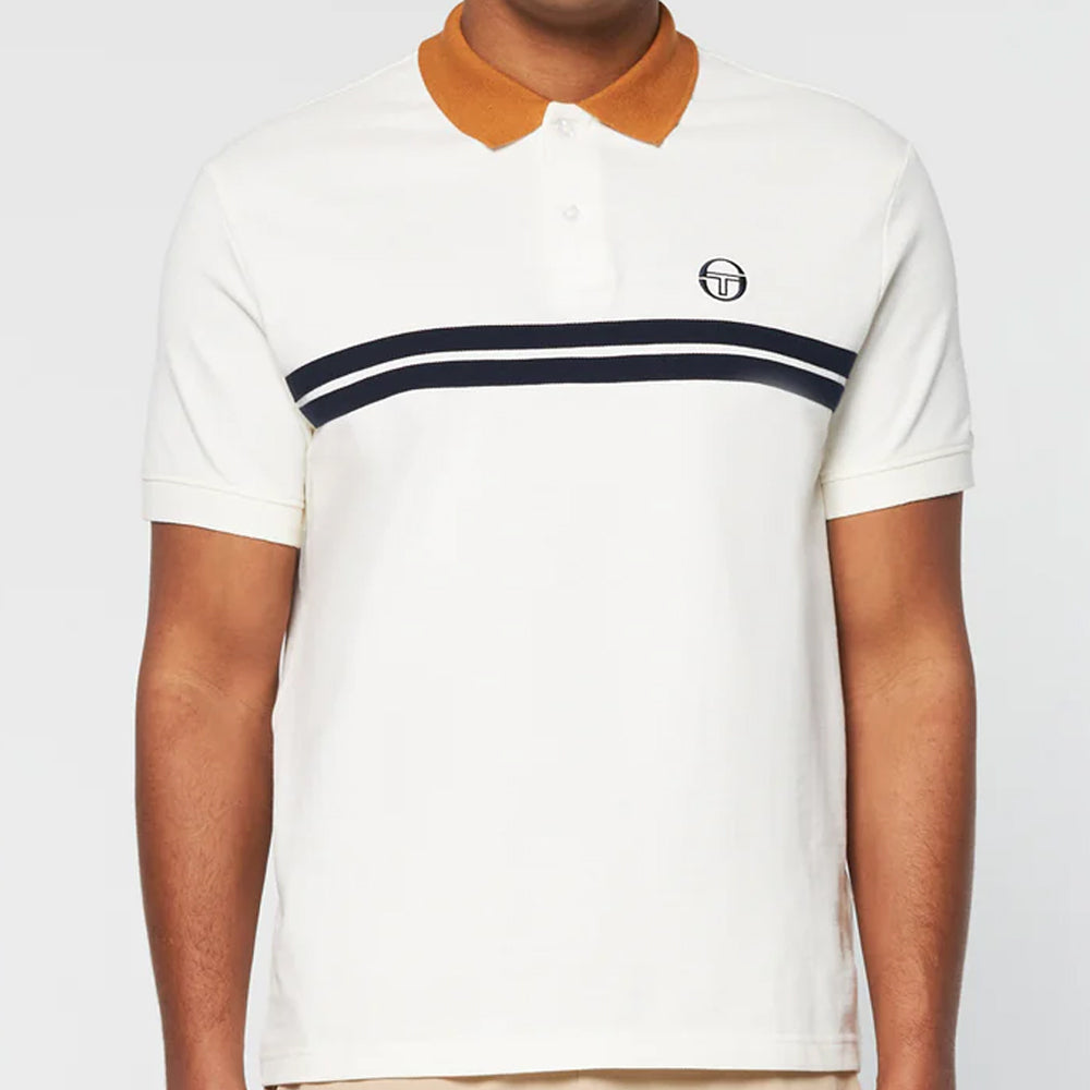 Sergio Tacchini Supermac Polo-Shirt - Gardenia/Meerkat – The Modern Draper