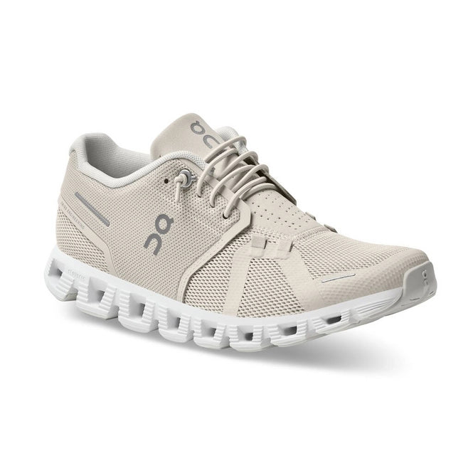 On Running Women Cloud 5 Trainers - Pearl/White