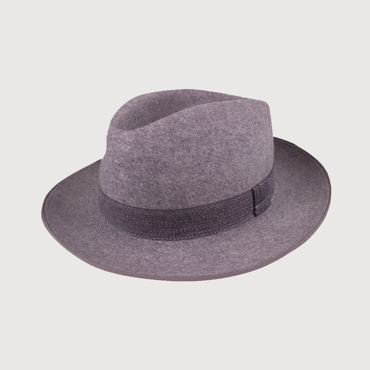 Stetson Woolfelt Mix Fedora - Grey Mix