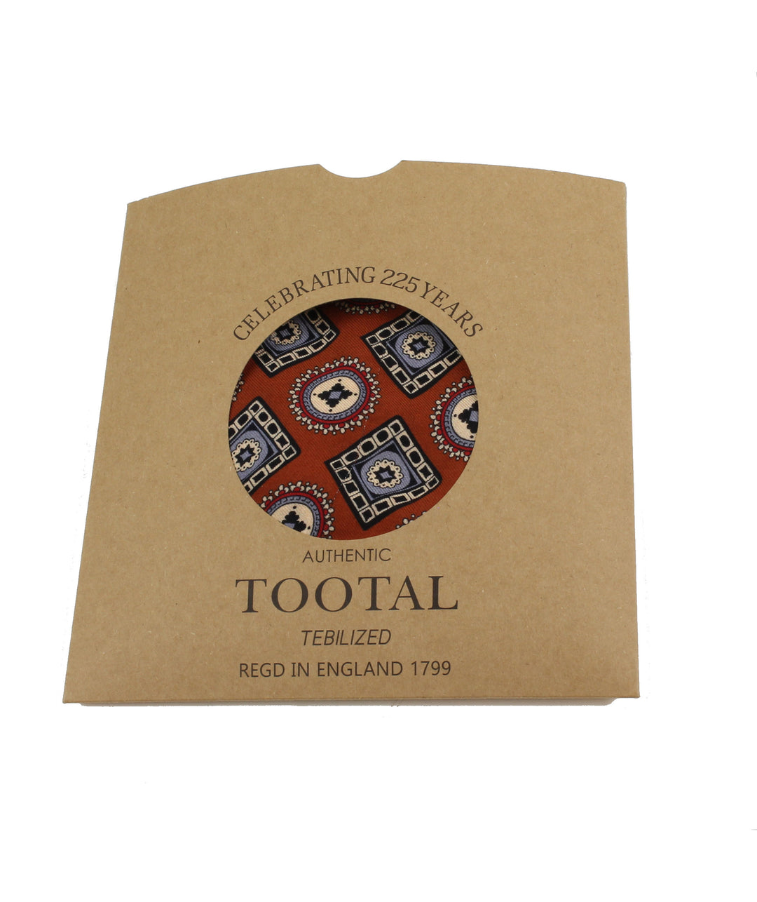 Tootal Circles Fringed Rayon Scarf - Bronze