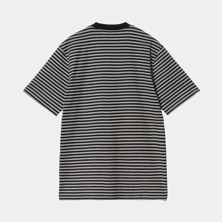 Carhartt WIP Verner Pocket T-Shirt - Black/Dark Grey Heather