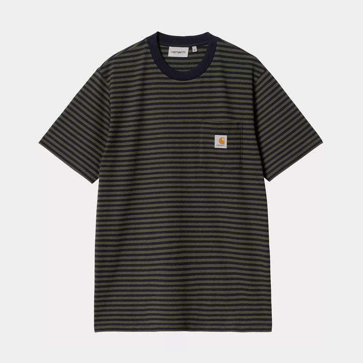 Carhartt WIP Verner Pocket T-Shirt - Dark Navy/Office Green