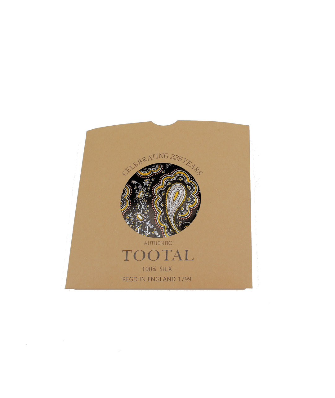 Tootal Weller Silk Scarf - Golden Brown