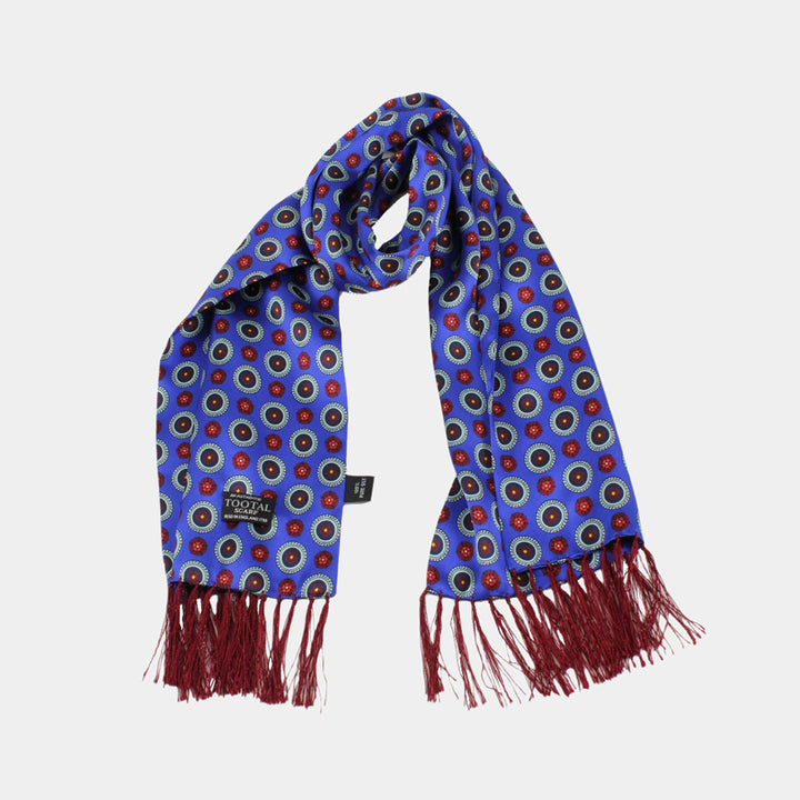 Tootal Bolton Silk Scarf - Royal