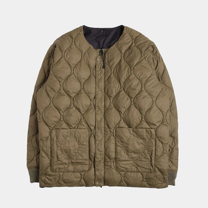 Taion x Beams Lights Reversible MA1 Down Jacket - Black/Olive