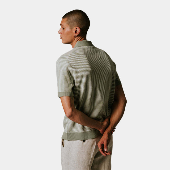 Wax London Turin Polo - Light Khaki