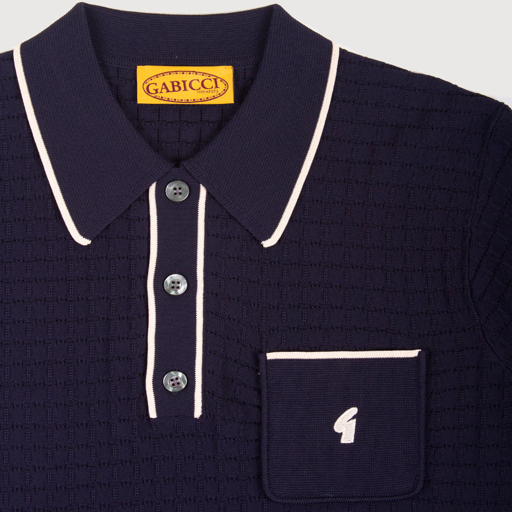 Gabicci Vintage Roy Polo Shirt - Navy