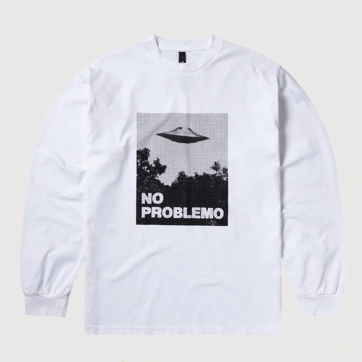 No Problemo Visitors L/S T-Shirt - White