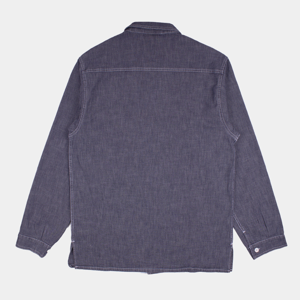 Vetra Chambray Overshirt - Blue