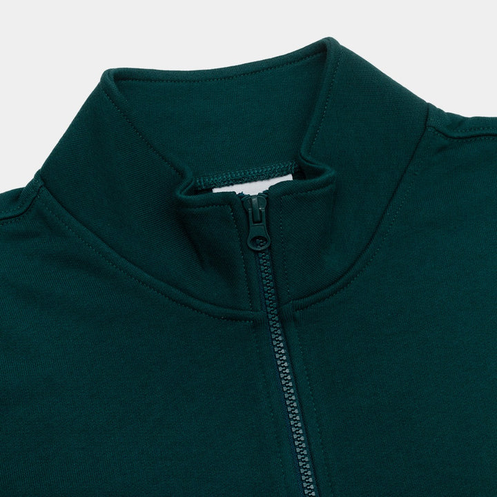 Parlez Wanstead 1/4 Zip Sweatshirt - Deep Green