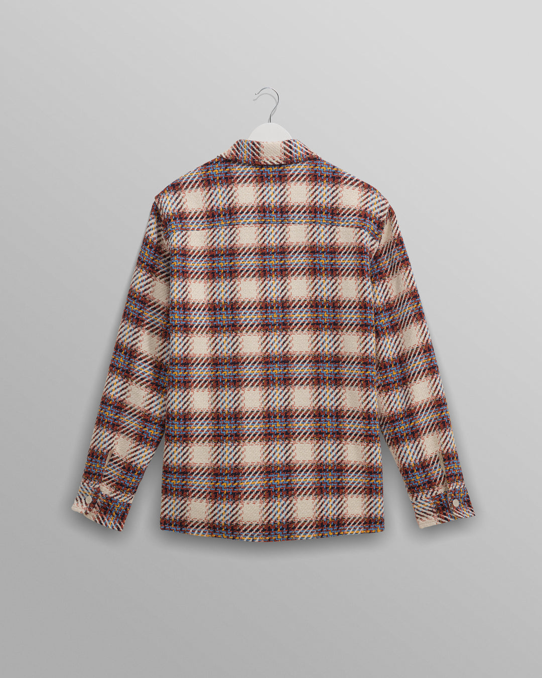 Wax London Whiting Overshirt - Ecru/Multi