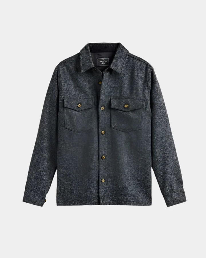 Portuguese Flannel Wool Field Overshirt - Grey