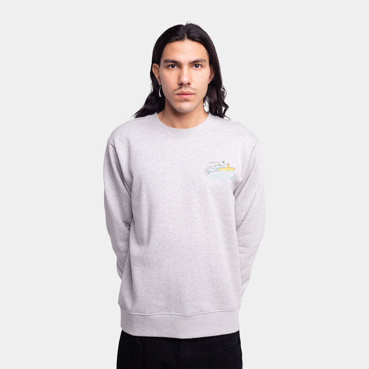 OLOW Yacht Sweatshirt - Grey Marl