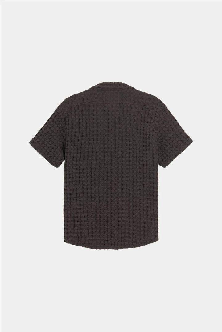 OAS Cuba Waffle Shirt - Nearly Black