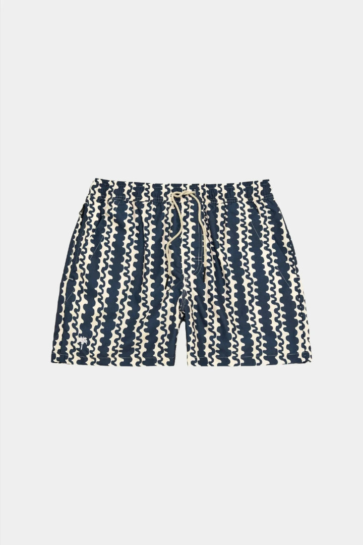 OAS Swim Shorts - Blue Scribble