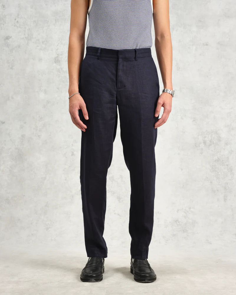 Wax London Alp Smart Trousers - Midnight