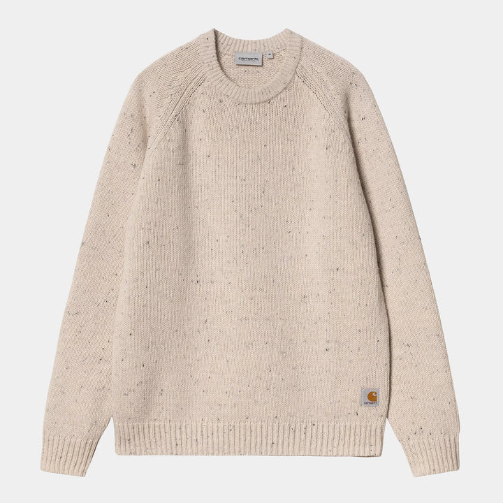 Carhartt WIP Anglistic Sweater - Speckled Moonbeam