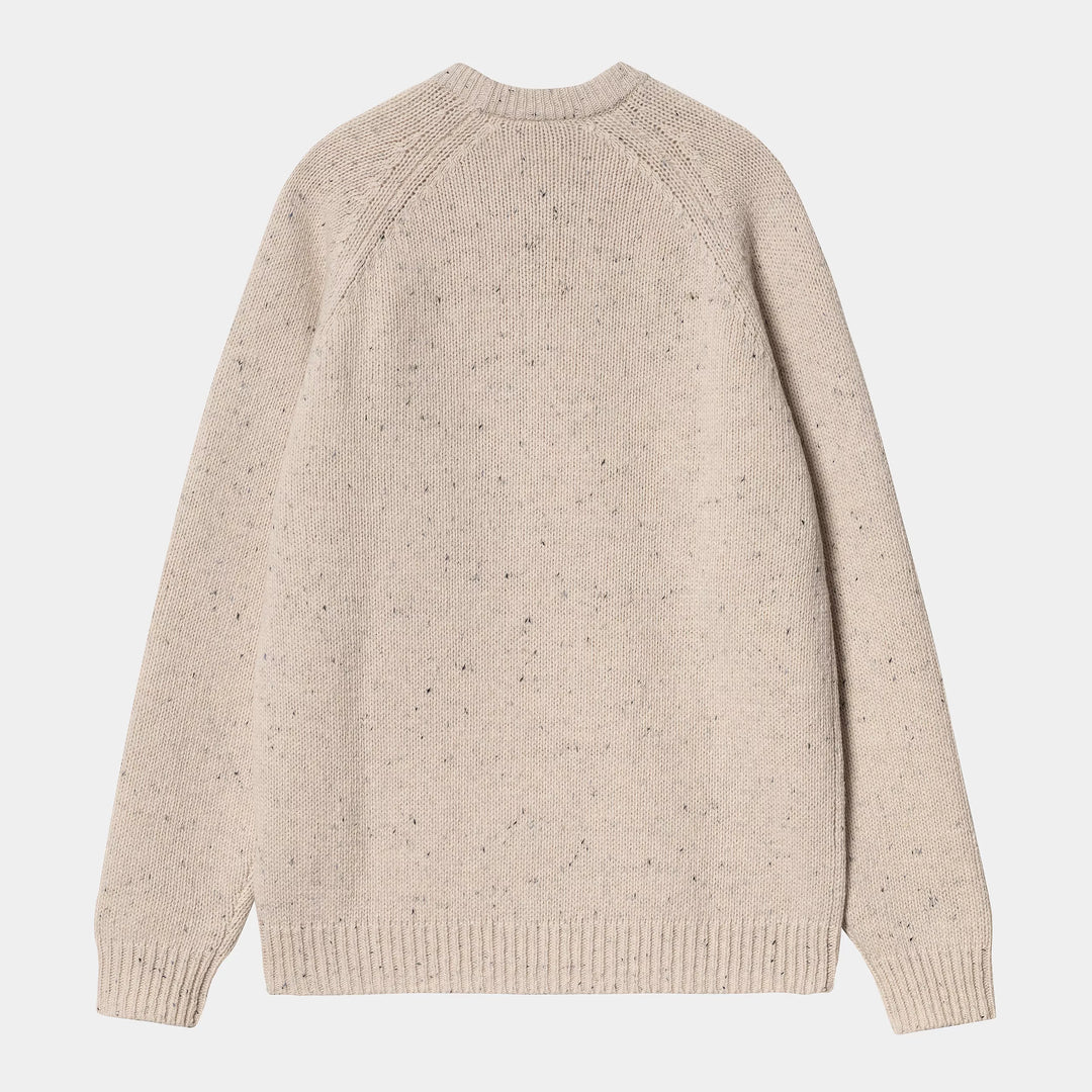 Carhartt WIP Anglistic Sweater - Speckled Moonbeam