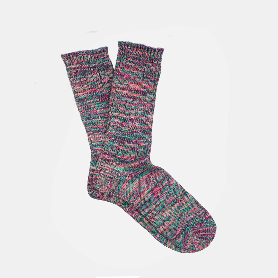 Anonymous-Ism 5 Colour Crew Mix Sock - Pink