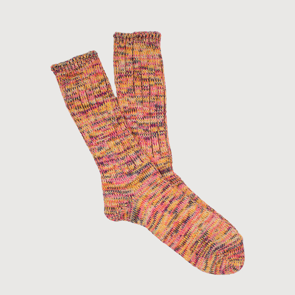 Anonymous-Ism 5 Colour Crew Mix Sock - Pink