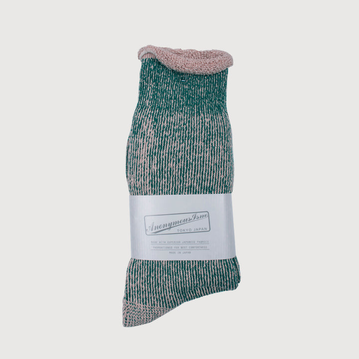 Anonymous-Ism Hemp Thick Pile Crew Sock - Viridian