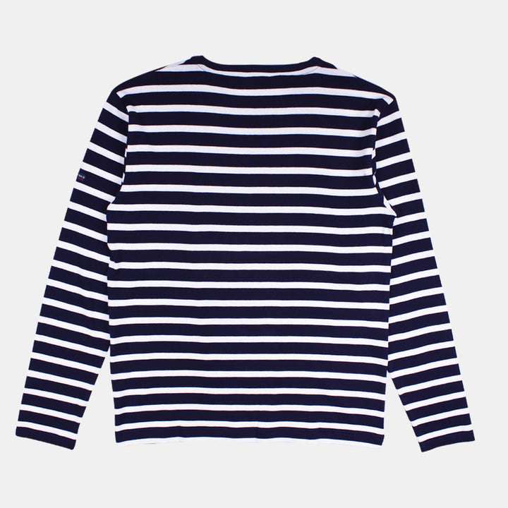 Armor-Lux Breton Stripe Shirt - Navy Blue/White