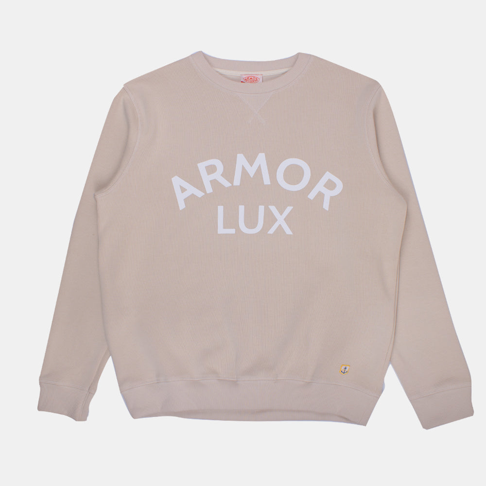 Armor-Lux Logo Sweatshirt - Oyster/Armor-Lux