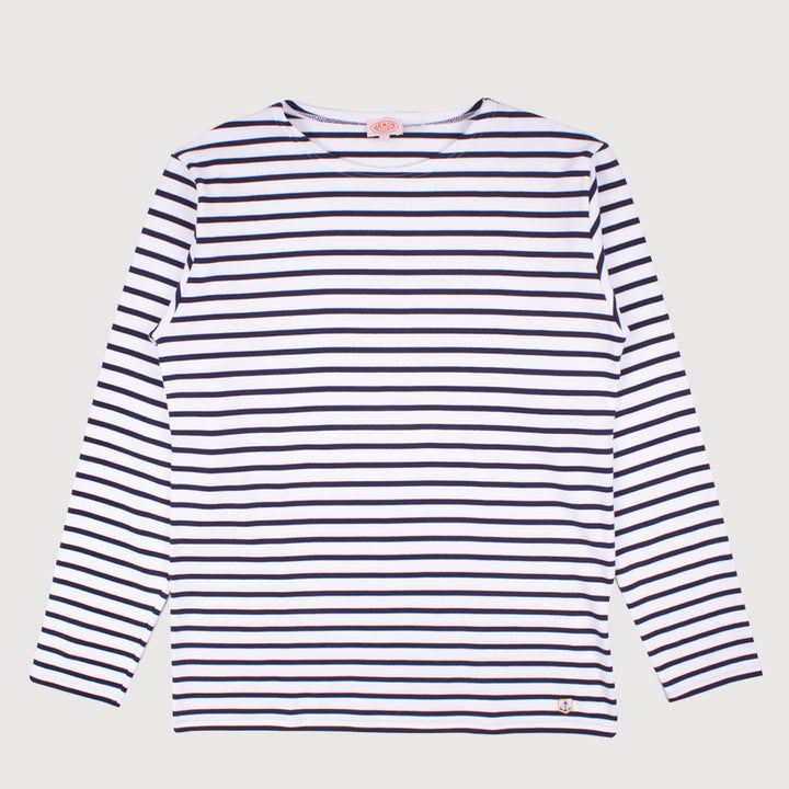 Armor-Lux Breton Stripe T-Shirt - Navy/White